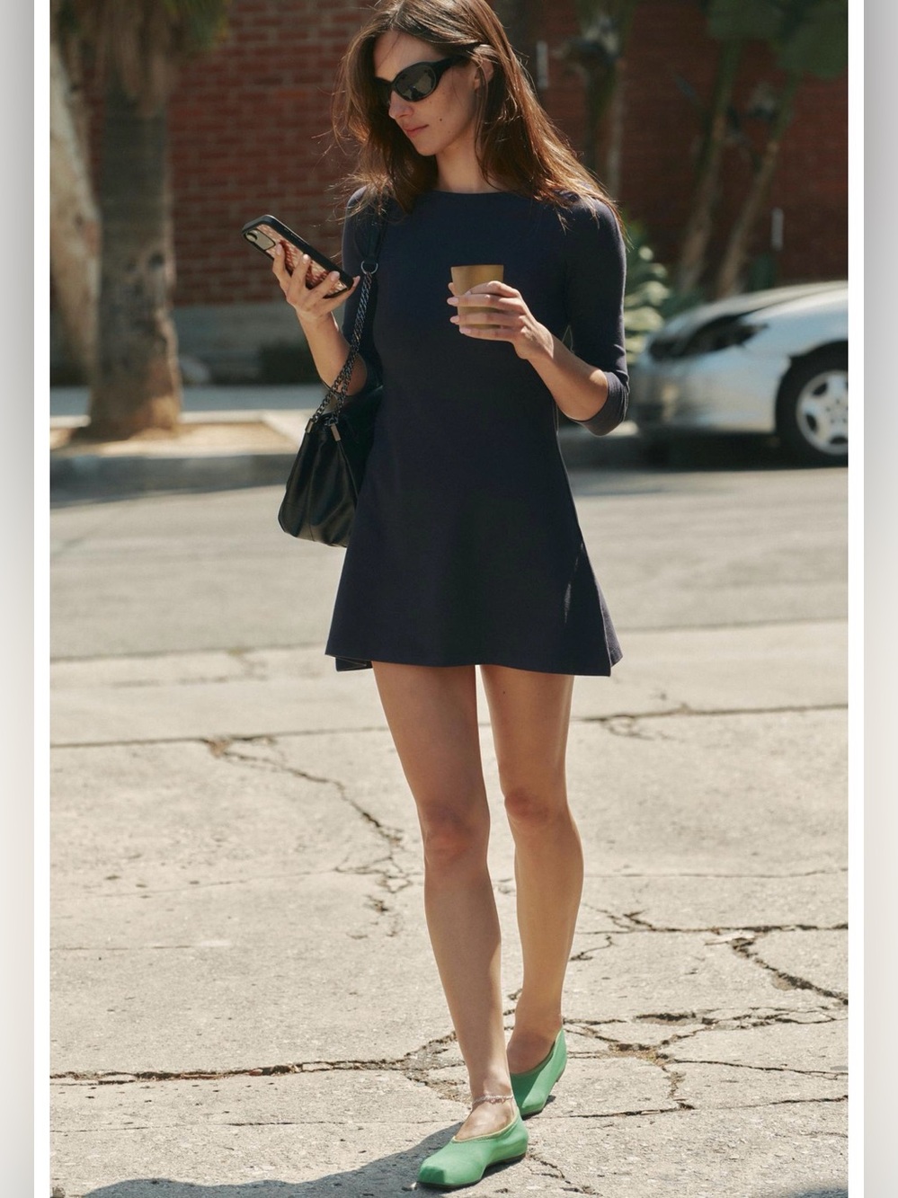 Zara Short Boat Neck Dress